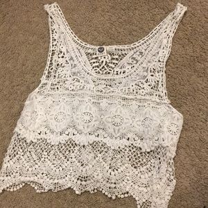 Roxy lace tank top